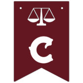 Afstuderen van Law School Bunting Flags Vlaggetjes (Eerste vlag)