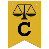 Afstuderen van Law School Bunting Flags Vlaggetjes (Eerste vlag)