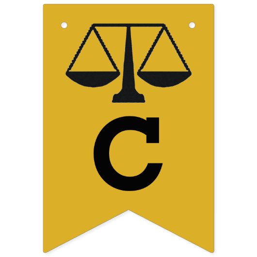 Afstuderen van Law School Bunting Flags Vlaggetjes (Eerste vlag)