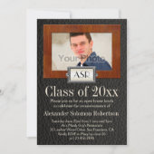 Afstuderen van lederhout van Masculinaire jongens Kaart (Voorkant)