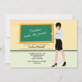  Afstuderen van leraar Uitnodiging (Voorkant)