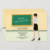  Afstuderen van leraar Uitnodiging (Voorkant / Achterkant)