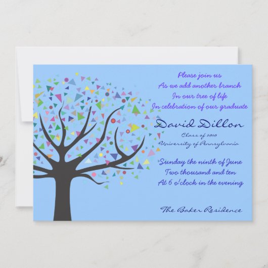 Afstuderen van levenslange uitnodigingsklasse 2010 kaart (Voorkant)