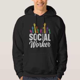 Afstuderen van maatschappelijk werkers hoodie