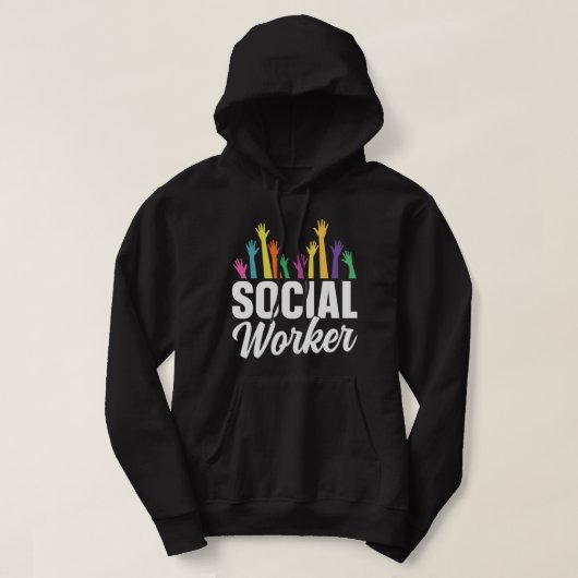 Afstuderen van maatschappelijk werkers hoodie (Design voorkant)