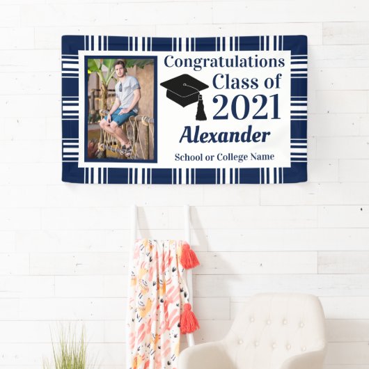 Afstuderen van marineschoolkleuren spandoek (Insitu)