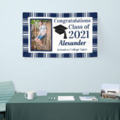 Afstuderen van marineschoolkleuren spandoek (Beurs)