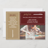 Afstuderen van maroon- en gouddozen kaart (Achterkant)