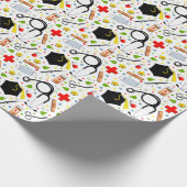 Afstuderen van medische scholen cadeaupapier (Hoek)