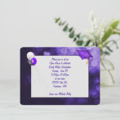 afstuderen van paars en zwart varken kaart (Staand voorkant)