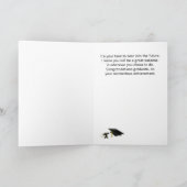 Afstuderen van Pet van het vliegende mortarboard Kaart (Binnen)