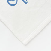 Afstuderen van politie blauwe lijnvlag gefelicitee fleece deken (Hoek)