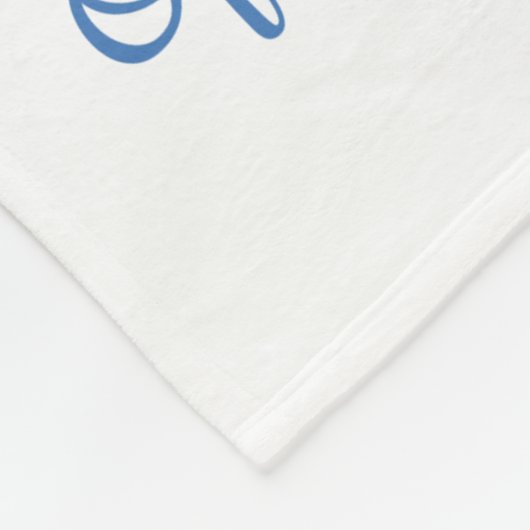 Afstuderen van politie blauwe lijnvlag gefelicitee fleece deken (Hoek)