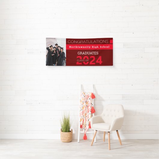Afstuderen van Red Burgundy-fotograaf Spandoek (Insitu)