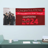 Afstuderen van Red Burgundy-fotograaf Spandoek (Beurs)