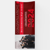 Afstuderen van Red Burgundy-fotograaf Spandoek (Verticaal)