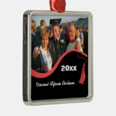 Afstuderen van Red Tassel Metalen Ornament (Rechts)