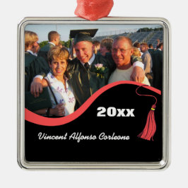  Afstuderen van Red Tassel Metalen Ornament