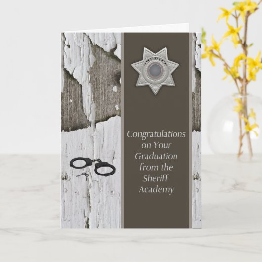 Afstuderen van Sheriff Academy Kaart (Gele Bloem)
