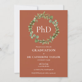 Afstuderen van Terracotta Garland voor PhD Kaart