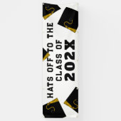 Afstuderen van topklasse spandoek (Verticaal)