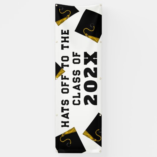 Afstuderen van topklasse spandoek (Verticaal)