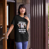 Afstuderen van trots ouder 3 foto collage t-shirt