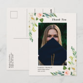 Afstuderen van tuinbouw Foto: Dank u Briefkaart (Voorkant / Achterkant)