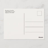 Afstuderen van tuinbouw Foto: Dank u Briefkaart (Achterkant)