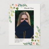 Afstuderen van tuinbouw Foto: Dank u Briefkaart (Voorkant)