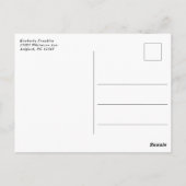 Afstuderen van tuinbouw Foto: Dank u Briefkaart (Achterkant)
