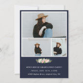 Afstuderen van tuinbouwhout Fotouitnodiging Kaart (Achterkant)