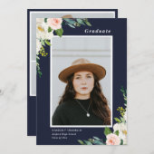 Afstuderen van tuinbouwhout Fotouitnodiging Kaart (Voorkant / Achterkant)