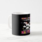 Afstuderen van Unicorn mastergraad Koffiemok (Voorkant links)