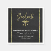 Afstuderen van verpleegkundige Caduceus Servet (Voorkant)