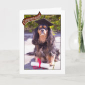 Afstuderen van Vet School Dog Kaart (Voorkant)