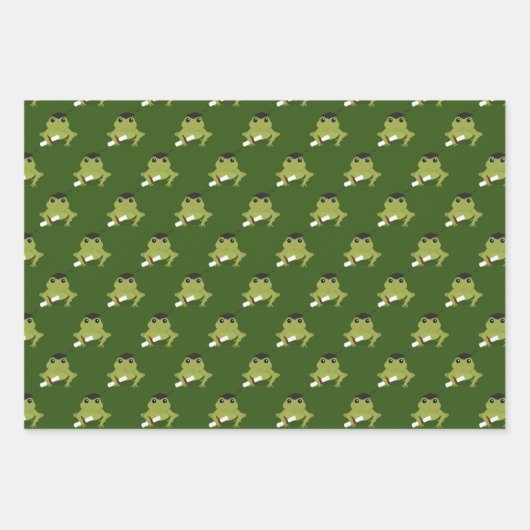 Afstuderen van vlinderkikker inpakpapier vel (Voorkant 2)