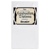 Afstuderen van voltooiing klein cadeauzakje (Achterkant)