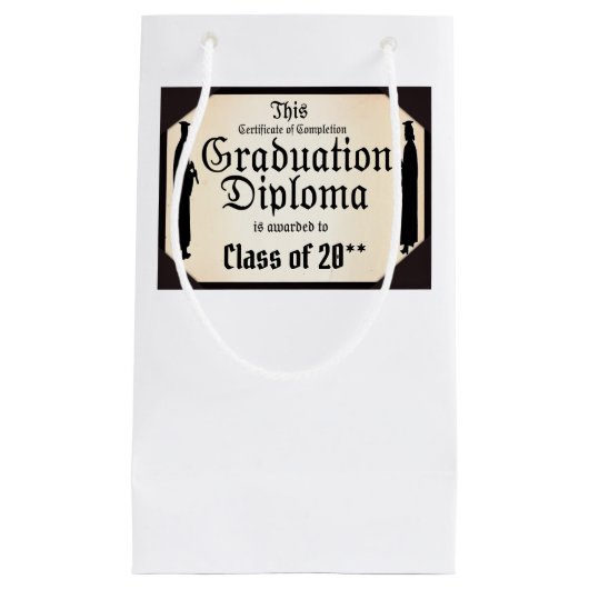 Afstuderen van voltooiing klein cadeauzakje (Voorkant)