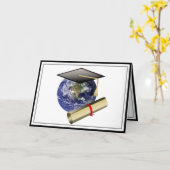 Afstuderen van wereldklasse - Pet en Golden Diplom Kaart (Gele Bloem)