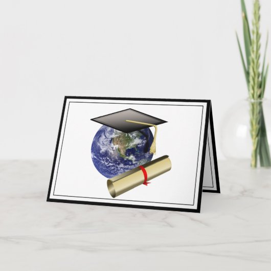 Afstuderen van wereldklasse - Pet en Golden Diplom Kaart (Voorkant)