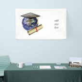 Afstuderen van wereldklasse - Pet en Golden Diplom Spandoek (Beurs)