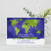 Afstuderen van Wereldstudies/Voortijdige uitnodigi Kaart (Staand voorkant)