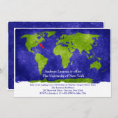 Afstuderen van Wereldstudies/Voortijdige uitnodigi Kaart (Voorkant / Achterkant)