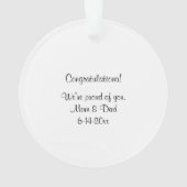 Afstuderen van wit Pet AcrylOrnament Ornament (achterkant)