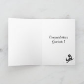 Afstuderen van witte gelilies kaart (Binnen)