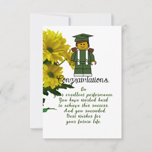 Afstuderen van zuster kaart (Voorkant)