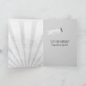 afstuderen van zwarte veren en vogels kaart (Binnen)