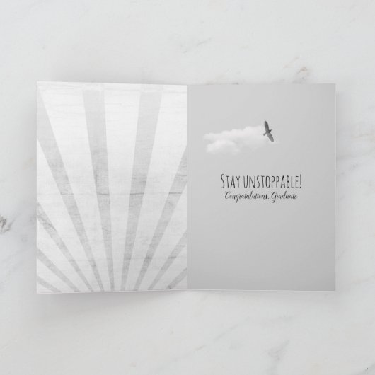 afstuderen van zwarte veren en vogels kaart (Binnen)