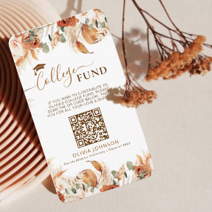 Afstuderen Venmo College Fund QR-code Informatiekaartje